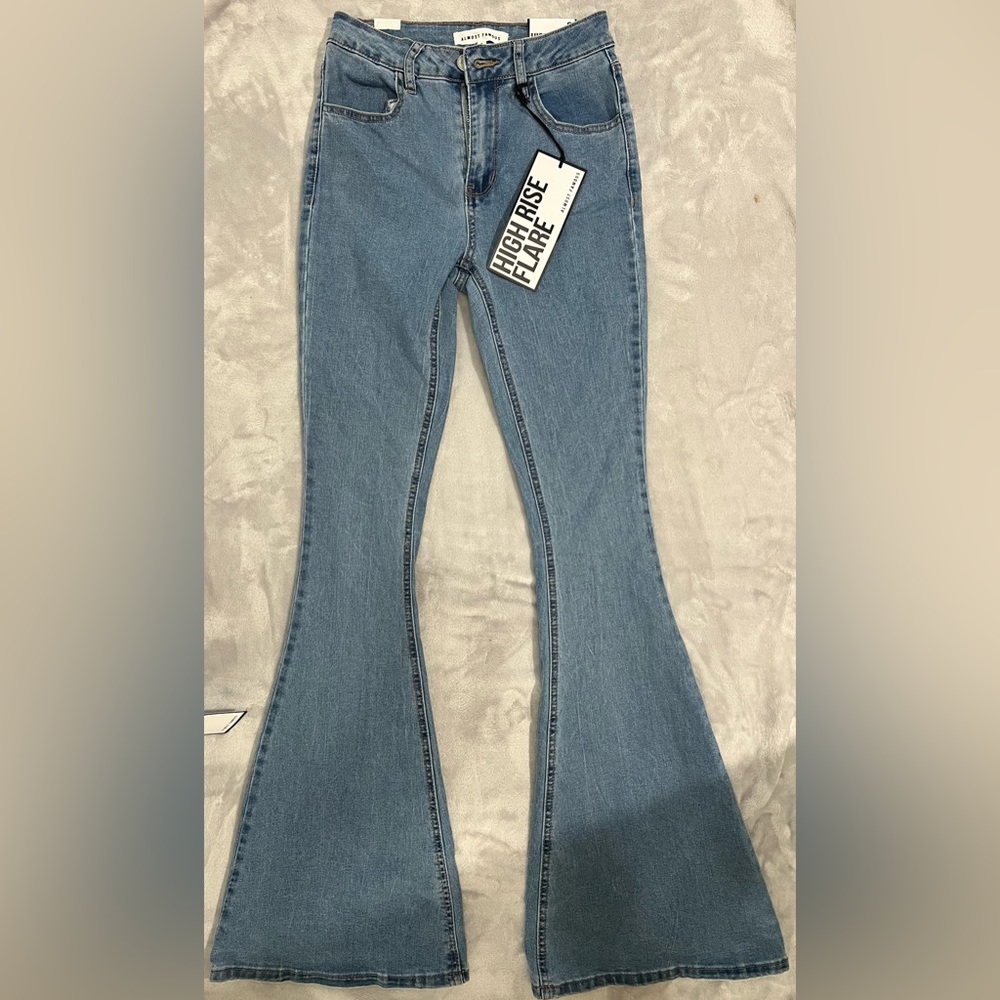 Almost famous high rise flare jeans